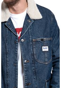 Lee - KURTKA ZIMOWA LEE LONG LOCO SHERPA DARK WORN L88KRDEP 112123740. Materiał: jeans, materiał. Sezon: zima