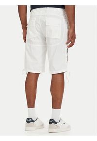 Aeronautica Militare Szorty materiałowe 261BE0041UCT01122 Biały Regular Fit. Kolor: biały. Materiał: bawełna #5