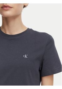 Calvin Klein Jeans T-Shirt Monogram LV047B224G Szary ciemny Regular Fit. Kolor: szary. Materiał: bawełna #5