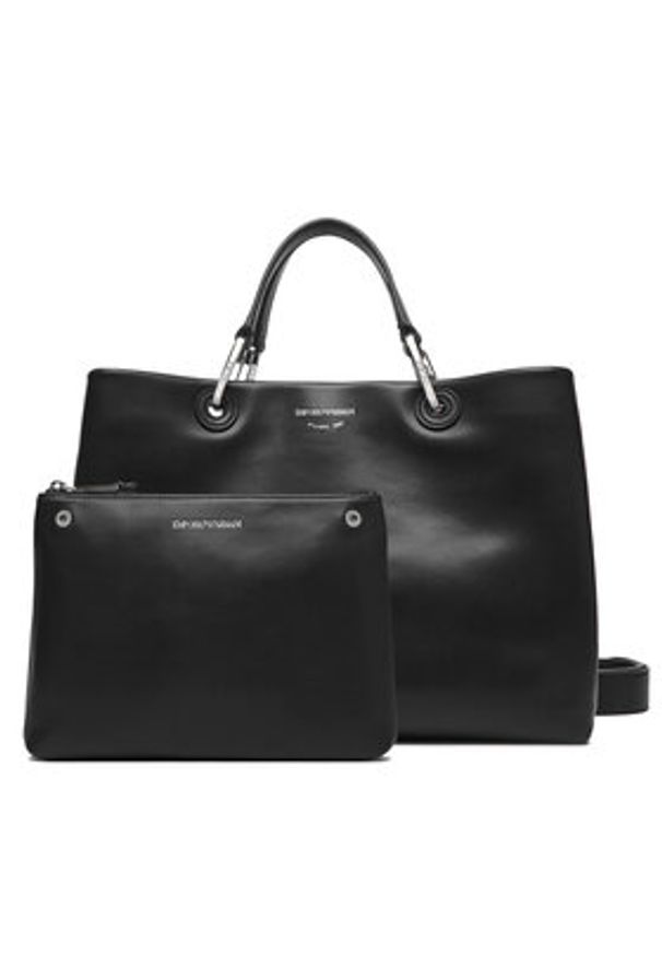 Emporio Armani Torebka EW000360 AF18673 UC001 Czarny. Kolor: czarny. Materiał: skórzane