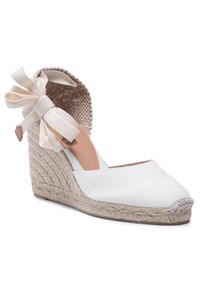 Castañer Espadryle Carina/8/001 020962-200 Biały. Kolor: biały. Materiał: materiał #1