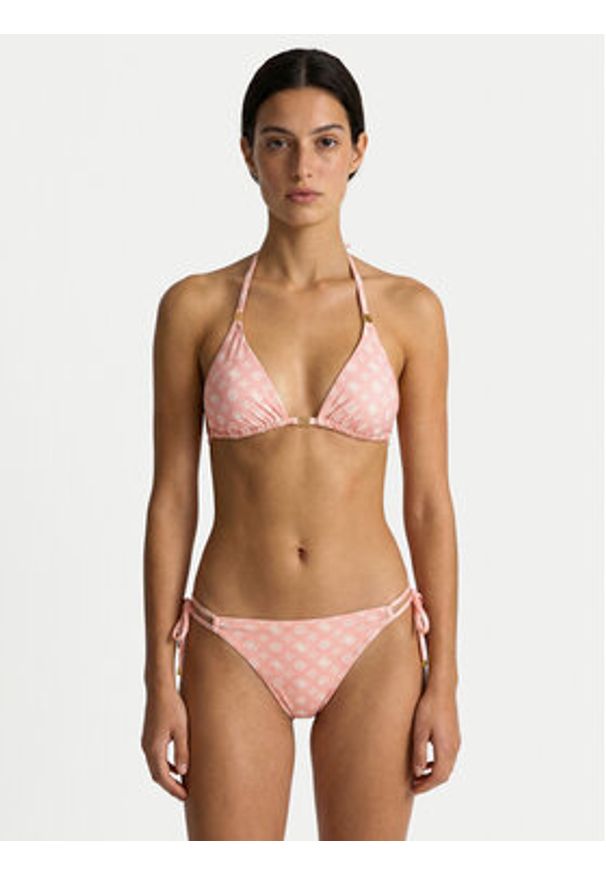 Guess Góra od bikini E6GJ08 MC04R Różowy. Kolor: różowy. Materiał: syntetyk