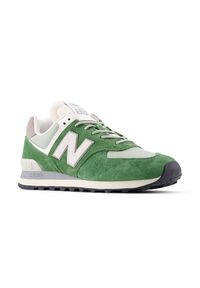 Buty unisex New Balance U574GRE – zielone. Kolor: zielony. Materiał: zamsz, guma, materiał, syntetyk. Szerokość cholewki: normalna. Model: New Balance 574 #2
