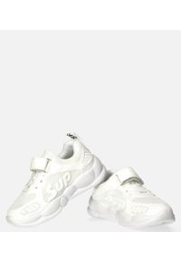 Casu - Białe buty sportowe na rzep casu 204/12m. Zapięcie: rzepy. Kolor: biały