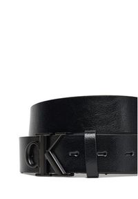 Calvin Klein Pasek Męski Ck Buckle Tumbled 35Mm LV04D7016G Czarny. Kolor: czarny. Materiał: skóra #3