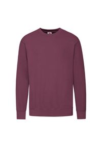 FRUIT OF THE LOOM - Lekka Bluza Rozpinana Unisex Dla Dorosłych. Kolor: czerwony, wielokolorowy, brązowy