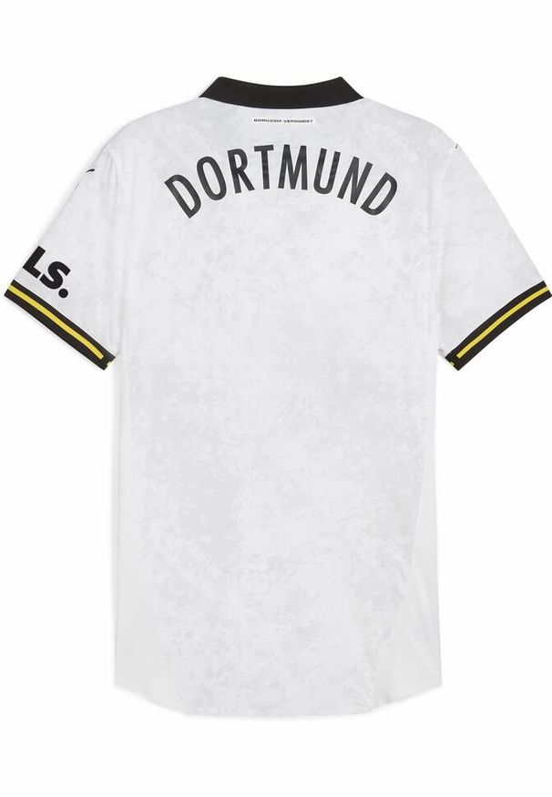 Puma - Męska koszulka dodatkowa Borussia Dortmund 24/25 PUMA White. Kolor: biały. Materiał: materiał