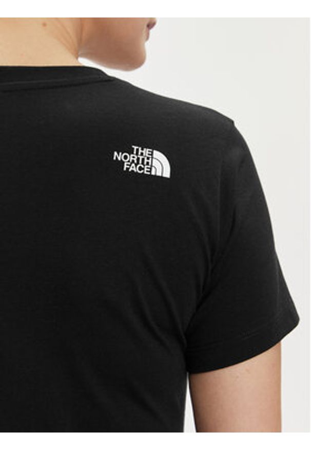 The North Face T-Shirt Simple Dome NF0A87NH Czarny Regular Fit. Kolor: czarny. Materiał: bawełna, syntetyk