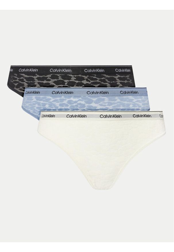 Calvin Klein Underwear Komplet fig brazylijskich 000QD5225E Kolorowy. Materiał: syntetyk. Wzór: kolorowy