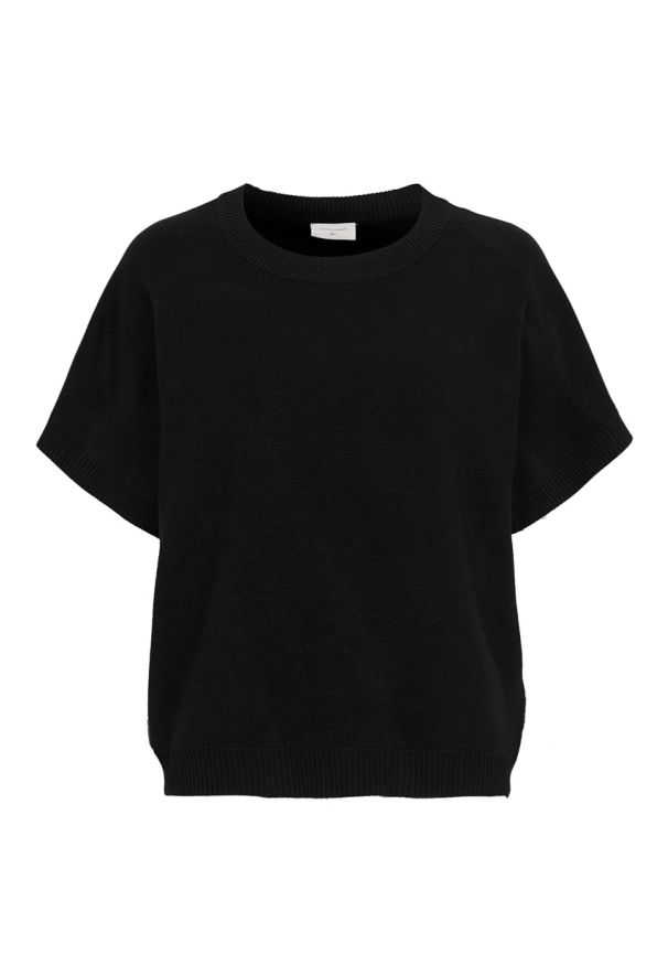 Freequent - Sweter z cienkiej dzianiny Ani. Kolor: czarny. Materiał: dzianina. Styl: elegancki