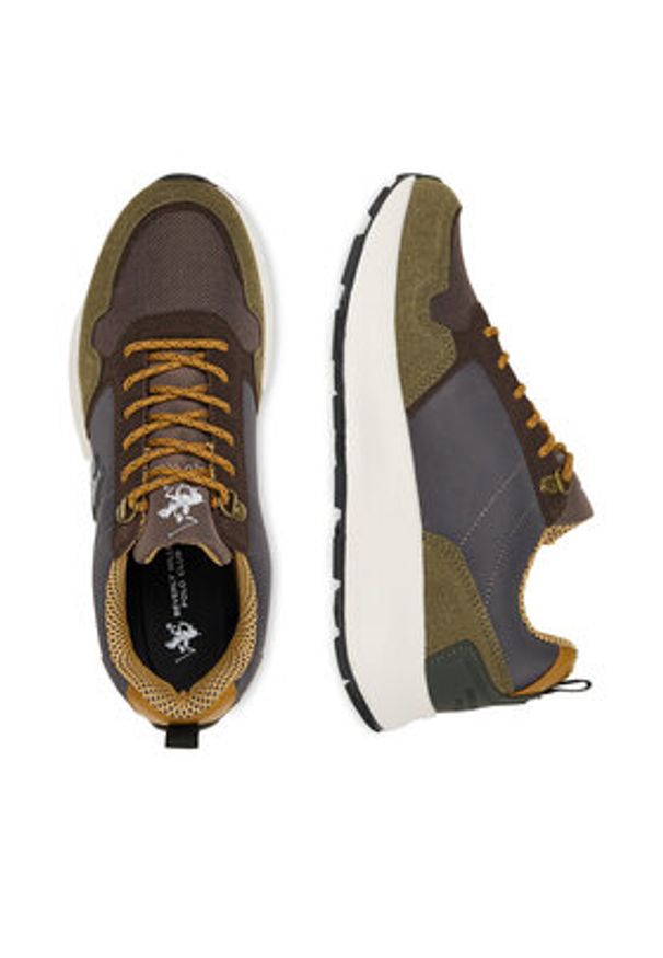 Beverly Hills Polo Club Sneakersy CEO-V5-DARIO Khaki. Kolor: brązowy. Materiał: materiał