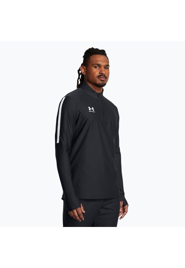 Bluza piłkarska męska Under Armour Challenger Pro 1/4 Zip. Kolor: czarny. Sport: piłka nożna
