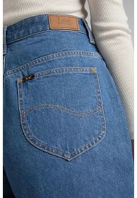 Lee - LEE STELLA TAPERED DAMSKIE SPODNIE JEANSOWE STONEWASH AVA L31JOMTU 112143808