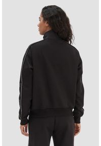 Guess - GUESS Czarna rozpinana bluza damska z lamapsami i cyrkoniami Octavia, Rozmiar M. Okazja: na co dzień. Kolor: czarny. Styl: elegancki, casual, sportowy #5