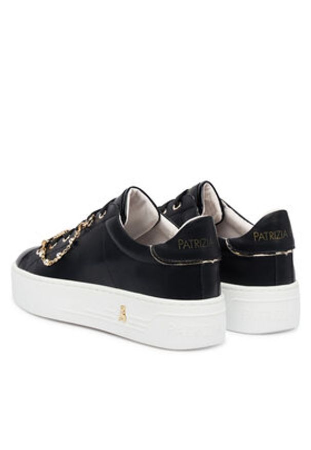 Patrizia Pepe Sneakersy PPJ908.31 Czarny. Kolor: czarny. Materiał: skóra