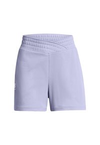 Szorty damskie Under Armour Rival Terry. Kolor: fioletowy, wielokolorowy, biały. Sport: fitness, bieganie #1