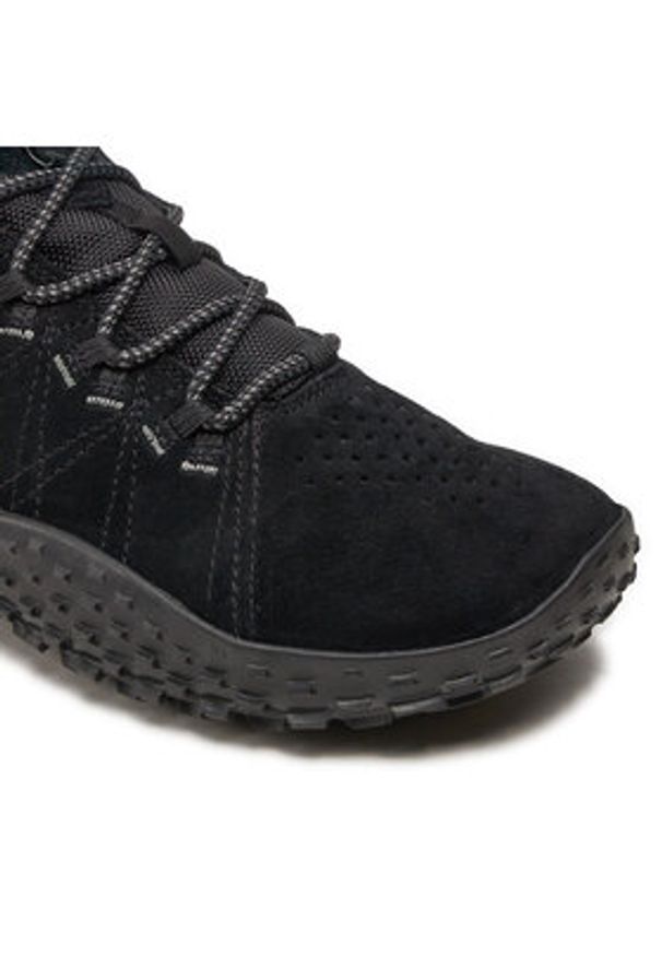 Merrell Sneakersy Wrapt J037753 Czarny. Kolor: czarny. Materiał: skóra, zamsz