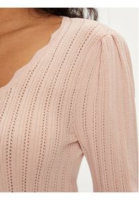 only - ONLY Sweter Meddi 15311544 Różowy Regular Fit. Kolor: różowy. Materiał: syntetyk