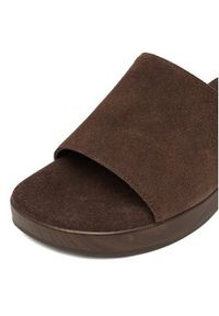 Gino Rossi - GINO ROSSI Klapki EO-LZRL0558-84 Brązowy. Kolor: brązowy. Materiał: zamsz, skóra #2