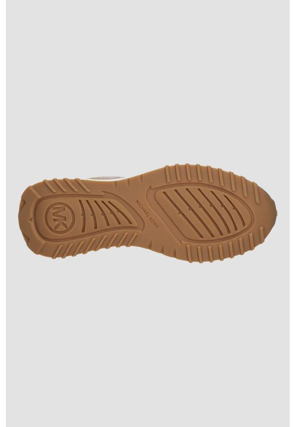 Michael Kors - MICHAEL KORS Logowane sneakersy damskie Theo Trainer, Rozmiar 37. Okazja: na co dzień. Kolor: brązowy