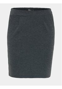 ICHI Spódnica mini 20105037 Szary Regular Fit. Kolor: szary. Materiał: syntetyk #2