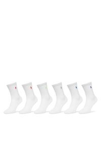 Polo Ralph Lauren Skarpety długie 455972889003 Biały. Kolor: biały. Materiał: materiał, bawełna