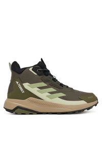 Adidas - adidas Trekkingi Terrex Anylander Mid Rain.Rdy Hiking Shoes JR6594 Brązowy. Kolor: brązowy. Materiał: materiał. Model: Adidas Terrex. Sport: turystyka piesza #1