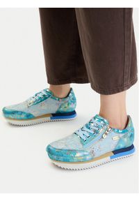 Laura Vita Sneakersy Delphine 06 Granatowy. Kolor: niebieski. Materiał: skóra #1
