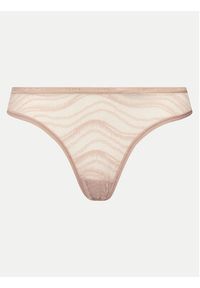 Calvin Klein Underwear Komplet 3 par stringów 000QD5216E Kolorowy. Materiał: syntetyk. Wzór: kolorowy #4