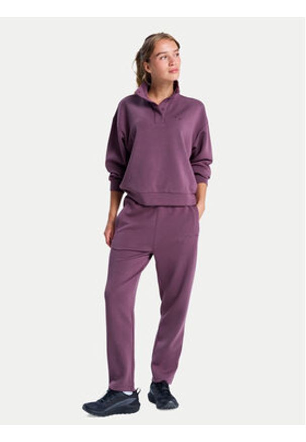 Roxy Spodnie dresowe Rise & Vibe Sweets ERJNP03660 Bordowy Regular Fit. Kolor: czerwony. Materiał: syntetyk