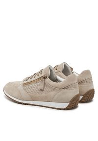 Geox Sneakersy D Calithe D36N0A 00022 C6738 Beżowy. Kolor: beżowy. Materiał: zamsz, skóra