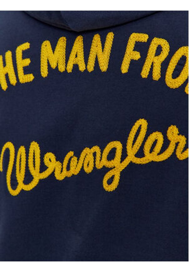 Wrangler Bluza Logo 112341241 Granatowy Relaxed Fit. Kolor: niebieski. Materiał: bawełna