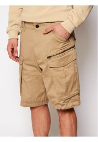 G-Star RAW - G-Star Raw Szorty materiałowe Rovic D08566-5126-239 Beżowy Relaxed Fit. Kolor: beżowy. Materiał: bawełna #1