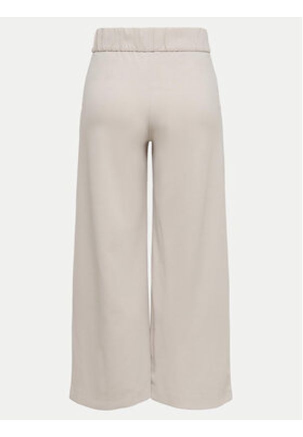 JDY Kuloty Geggo 15208417 Beżowy Wide Leg. Kolor: beżowy. Materiał: syntetyk