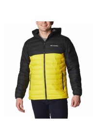 columbia - Kurtka Pikowana Męska Columbia Powder Lite Hooded. Kolor: czarny, wielokolorowy, żółty. Materiał: puch #1