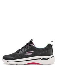 skechers - Skechers Sneakersy Go Walk Arch Fit 124868/BKHP Czarny. Kolor: czarny. Materiał: materiał #3