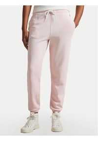 Polo Ralph Lauren Spodnie dresowe 211935585018 Różowy Regular Fit. Kolor: różowy. Materiał: bawełna