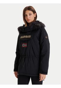 Napapijri Kurtka anorak Skidoo W 2.0 NP0A4I5F Czarny Regular Fit. Kolor: czarny. Materiał: syntetyk