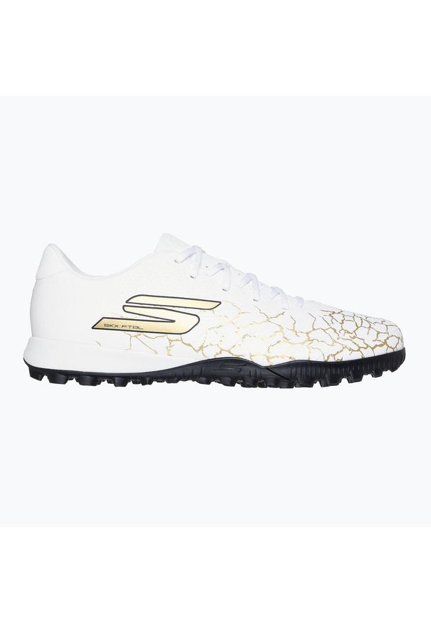 skechers - Buty piłkarskie męskie SKECHERS Skx_1.5 Academy TF. Kolor: biały. Sport: piłka nożna