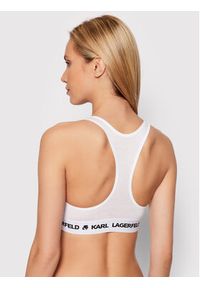 Karl Lagerfeld - KARL LAGERFELD Biustonosz top Logo 211W2102 Biały. Kolor: biały. Materiał: lyocell #3