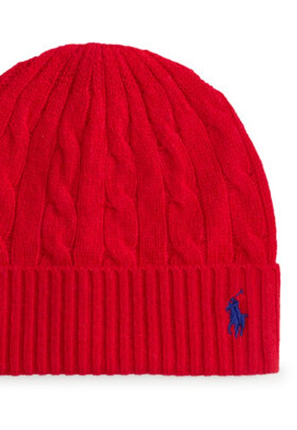 Polo Ralph Lauren Czapka 455981442009 Czerwony. Kolor: czerwony. Materiał: wełna