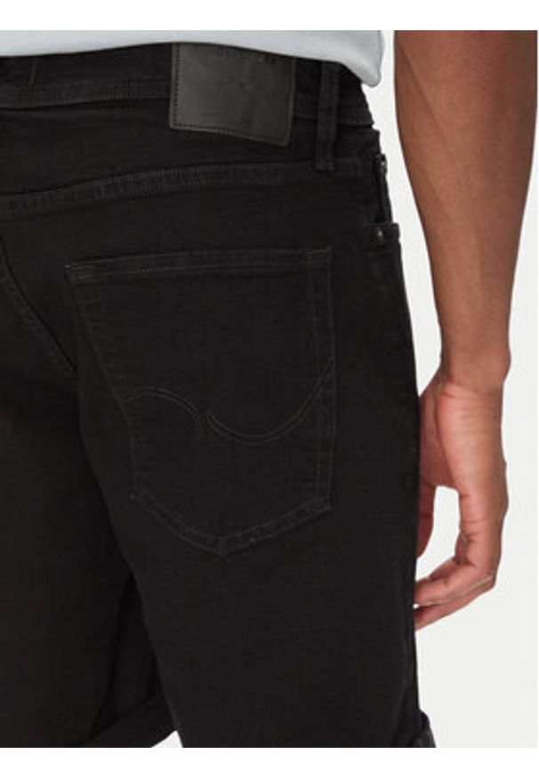 Jack & Jones - Jack&Jones Szorty jeansowe Rick 12269497 Czarny Regular Fit. Kolor: czarny. Materiał: bawełna