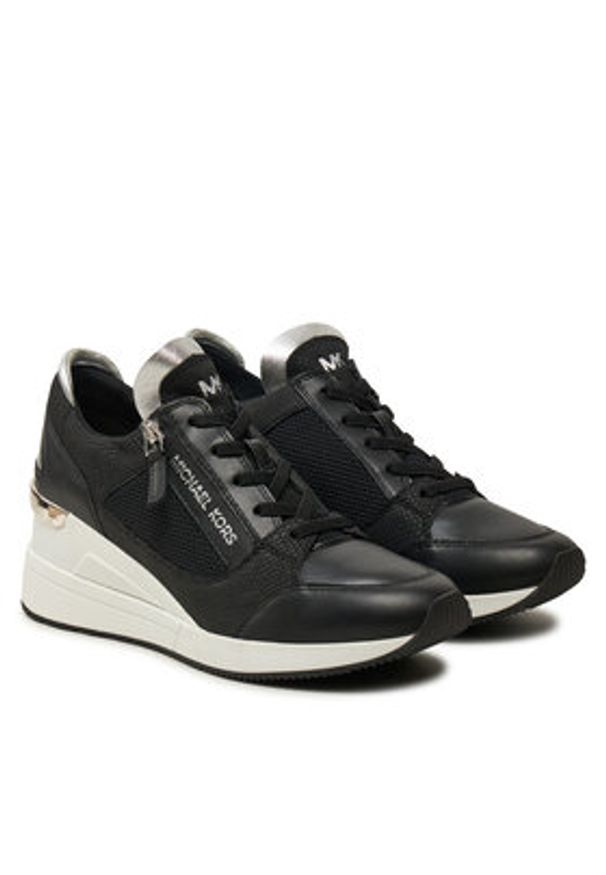 MICHAEL Michael Kors Sneakersy 43F4DBFS3L Czarny. Kolor: czarny. Materiał: skóra