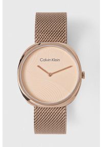 Calvin Klein zegarek damski kolor złoty. Kolor: złoty. Materiał: materiał #1