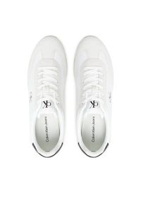 Calvin Klein Jeans Sneakersy Retro Runner Lace Up Ny-Su YM0YM01325 Biały. Kolor: biały. Materiał: skóra #6