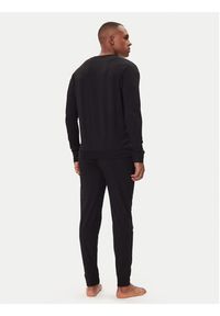 Hugo - HUGO Piżama Galaxy 50549188 Czarny Regular Fit. Kolor: czarny. Materiał: bawełna
