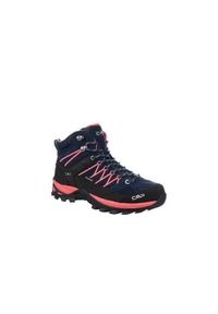 Buty trekkingowe damskie CMP Rigel Mid Blue Hibiscus. Wysokość cholewki: za kostkę. Zapięcie: sznurówki. Kolor: niebieski. Materiał: guma, tkanina, skóra. Szerokość cholewki: normalna. Styl: sportowy