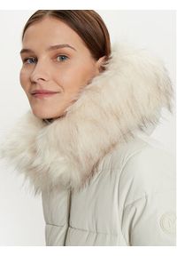 Morgan Płaszcz zimowy 242-GARENA Écru Slim Fit. Materiał: syntetyk. Sezon: zima #7