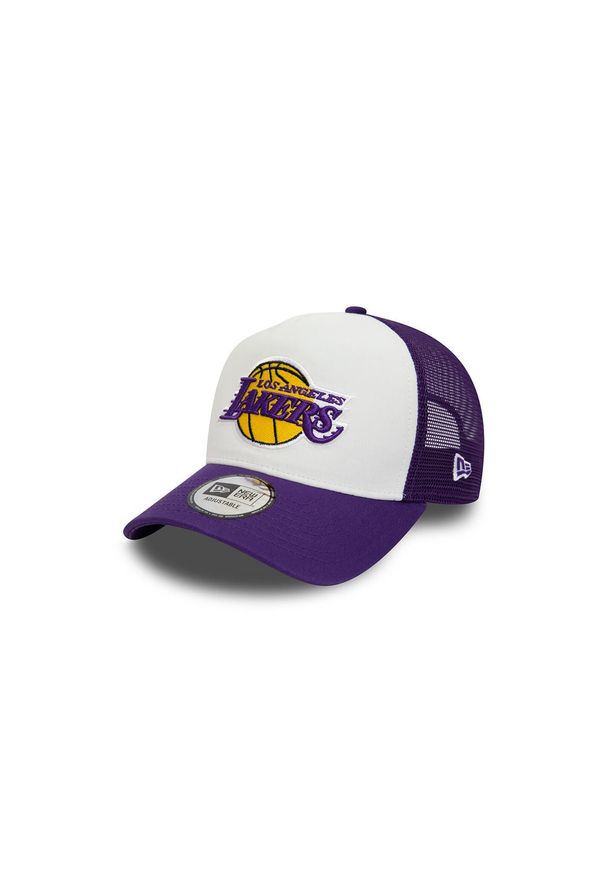 Czapka z daszkiem New Era NBA Los Angeles Lakers Trucker A-Frame Team - 60348857. Kolor: biały, wielokolorowy, czarny