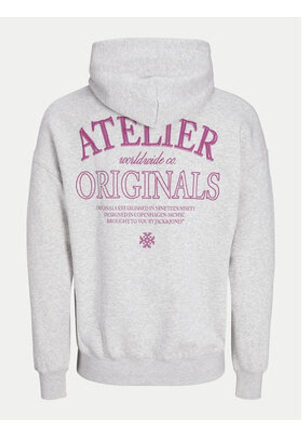 Jack & Jones Bluza Santorini 12253126 Biały Oversize. Kolor: biały. Materiał: syntetyk, bawełna